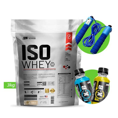 Ripley PROTEÍNA UNIVERSE NUTRITION ISO WHEY 3 KG UN VAINILLA REGALOS