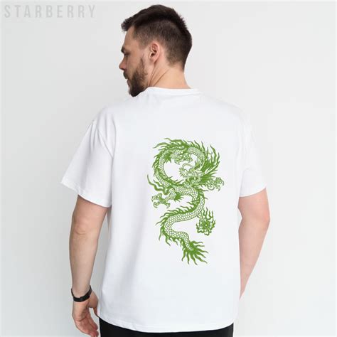 Starberry Oversize футболка з принтом “Дракон”