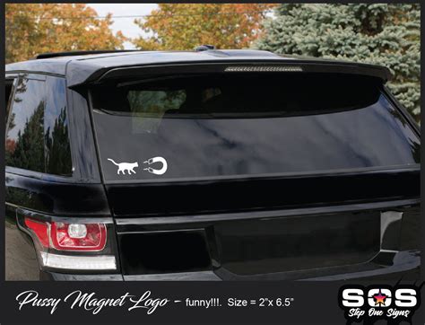 Pussy Magnet Vinyl Decal Sticker Etsy