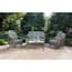 Hanover Ventura 4 Piece All Weather Wicker Patio Seating Set With