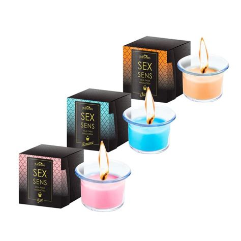 Vela Aromatizada Sexy Sens Love Óleo de Massagem HOT FLOWERS Cosméticos para Massagem