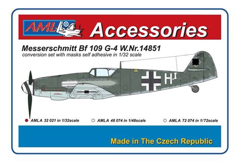 Messerschmitt Bf-109 G-4 W.Nr14851 - Conversion set with resin parts ...