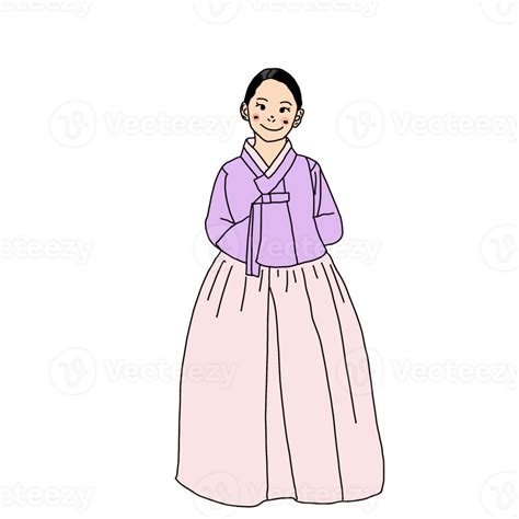 Korean Hanbok Girl 25272047 PNG