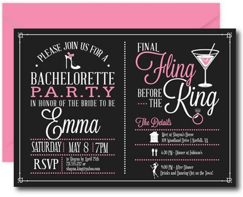 Bachelorette Invitations Wording
