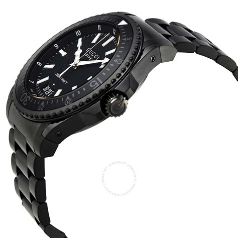 Gucci Dive Black Dial Stainless Steel Mens Watch Ya136205 Dive Gucci Watches Jomashop