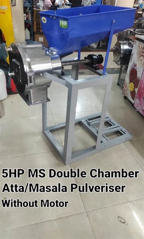 5hp 12x6ms Double Chamber Aata Pulveriser Without Motor At Rs 27999