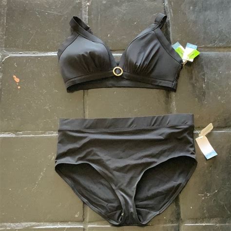 Cacique Swim Swim By Cacique Black High Rise Bikini Poshmark