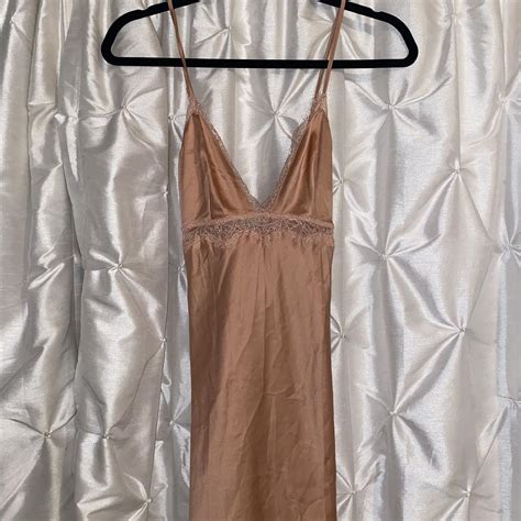Victoria Secret Silk Lace Night Gown Lingerie More Depop
