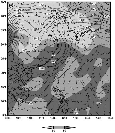 A Synoptic Map At The 850 Hpa Level At 0000 Utc 0800 Lst 20 May Download Scientific Diagram