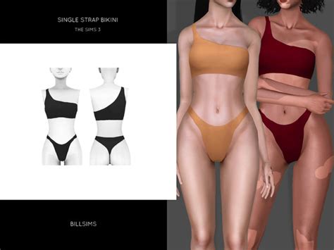 The Sims Resource Single Strap Bikini