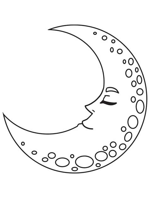 Coloriage Lune Dessins Imprimer Gratuitement