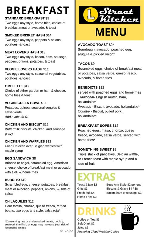 Menu — LStreetKitchen
