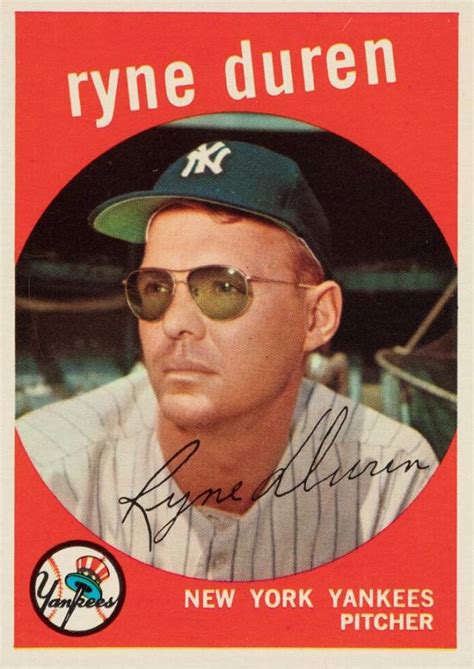 1959 Topps Ryne Duren 485 Baseball Vcp Price Guide