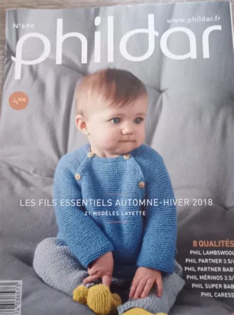 Catalogue Tricot Phildar N Modeles Bebe Layette Automne Hiver