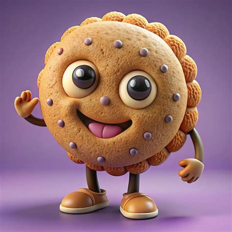 A cookie with a face that says cookie on it | Premium AI-generated image
