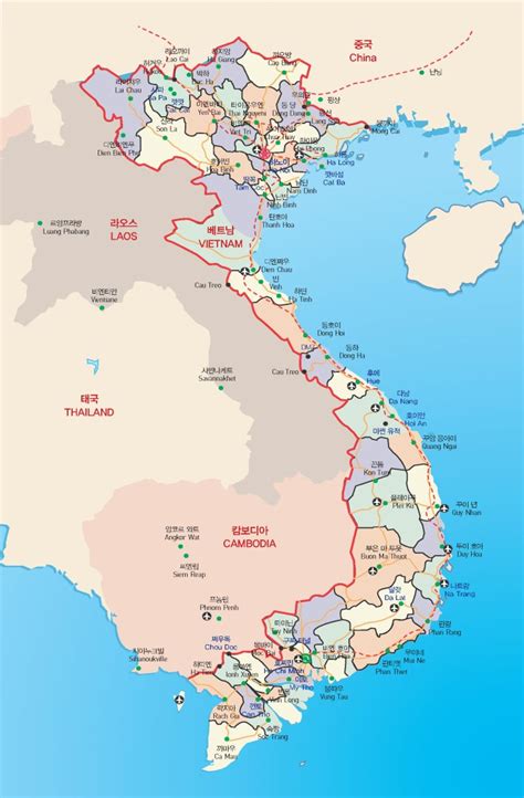 vietnam map km