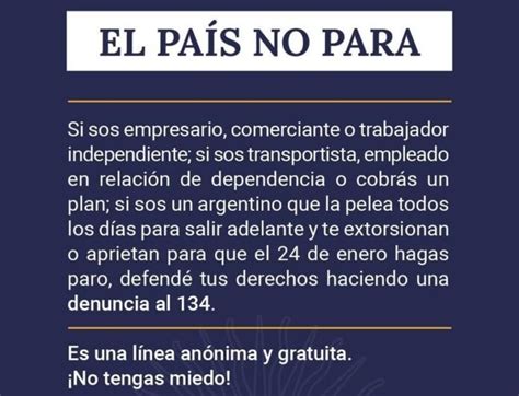 El Gobierno Habilit La L Nea Para Denuncias De Amenazas O