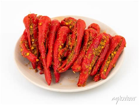 Indian Homemade Red Chilli Pickle Also Know As Mirchi Ka Achar Posters