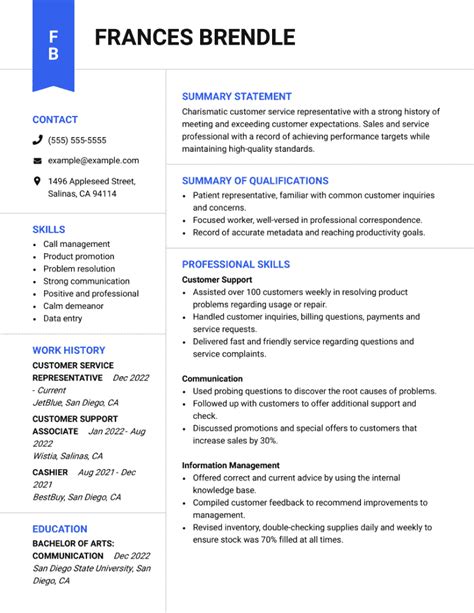 Customer Service Resume Examples For 2024