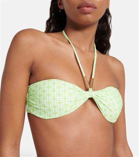 Canary Halterneck Bikini Top In Turquoise Melissa Odabash Mytheresa