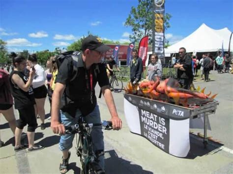 Photos PETA Holds A Naked Human Barbecue PETA