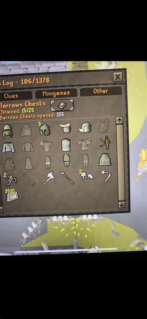 One Of My Gim Partners Logs Full Guthans 18 Barrows Pieces In 155