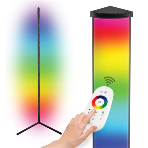 NAROŻNA nowoczesna LAMPA STOJĄCA RGB LED pilot Lampa narożna RGB