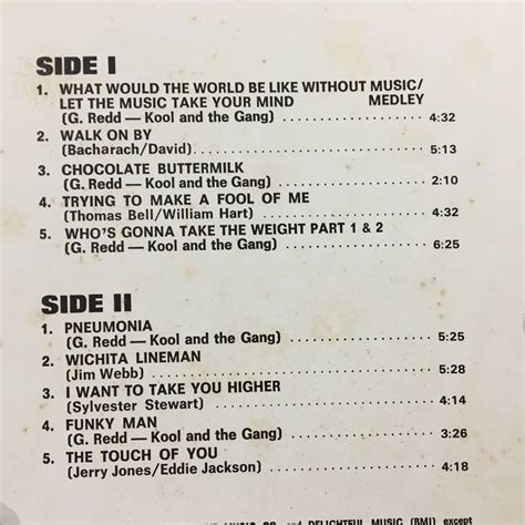 Yahoo Kool And The Gang Live At The Sex Machine Lp