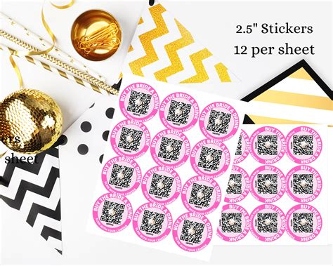 Bachelorette Party Venmo Stickers Cash App Bachelorette Qr Code