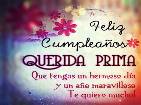 50 Imágenes Frases y Mensajes de Feliz Cumpleaños Prima Frases de