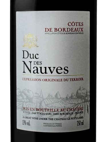 Château Le Puy Duc Des Nauves Côtes De Bordeaux Vivino Hong Kong