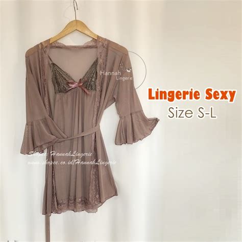 Jual S L Lingerie Sets Original Sexy Lingerie Wanita Baju Tidur Transparan Malam Pertama