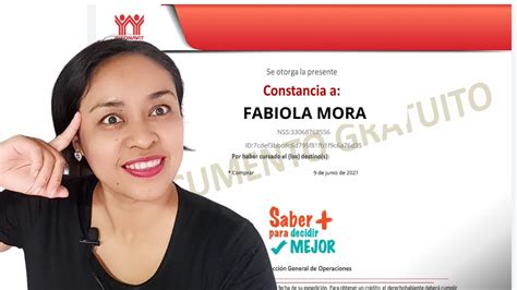 Taller Saber Para Decidir Infonavit 2021 Descargar Constancia Del Taller Infonavit Youtube