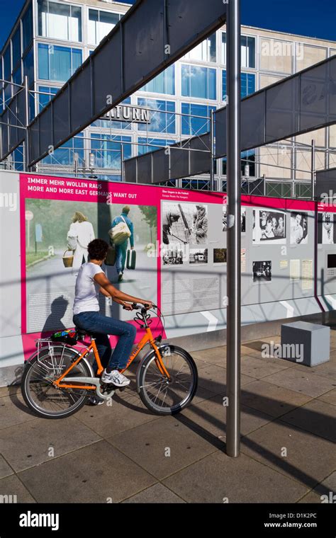 Exhibition German Reunification On Alexanderplatz Hi Res Stock