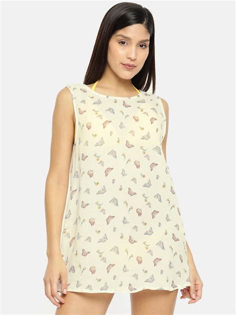 Buy Clt S Women White Yellow Swim Bikini Set With Cover Up Dress S Swimwear For Women