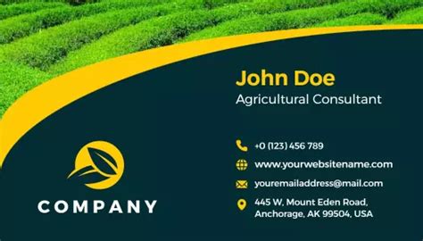 Agriculture Business Card Templates - PhotoADKing