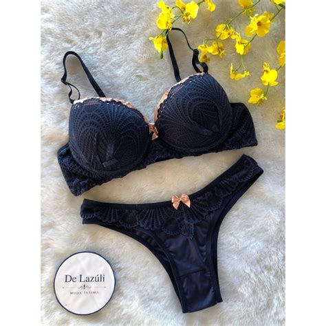 Conjunto Lingerie Bojo Sensual Arianne Shopee Brasil