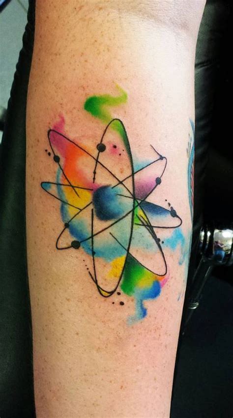 85 Atom Tattoos To Showcase Your Love For Science Tattoo Me Now