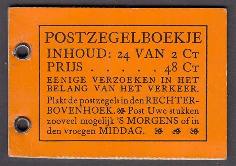 Netherlands 1925 Stamp Booklet NVPH PZ16 Catawiki