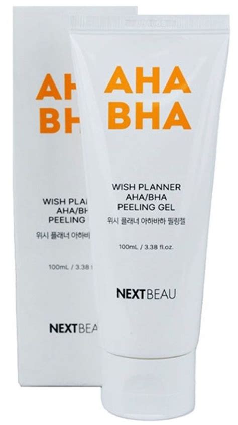 NEXTBEAU Отшелушивающий пилинг-гель с AHA/BHA кислотами Wish Planner ...