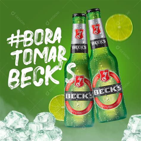 Bora Tomar Becks Social Media PSD Editável download Designi