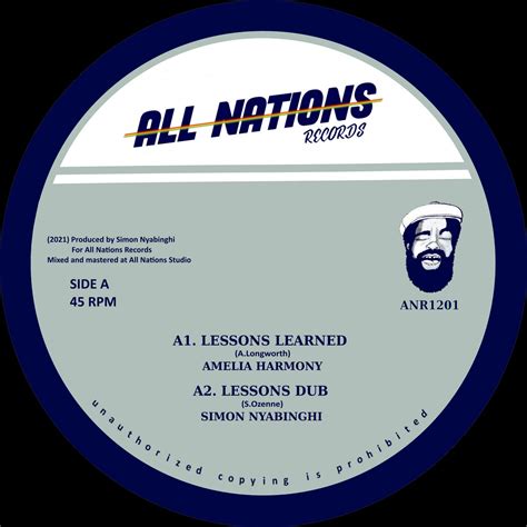 Amelia Harmony - Lessons Learned | ALL NATIONS RECORDS