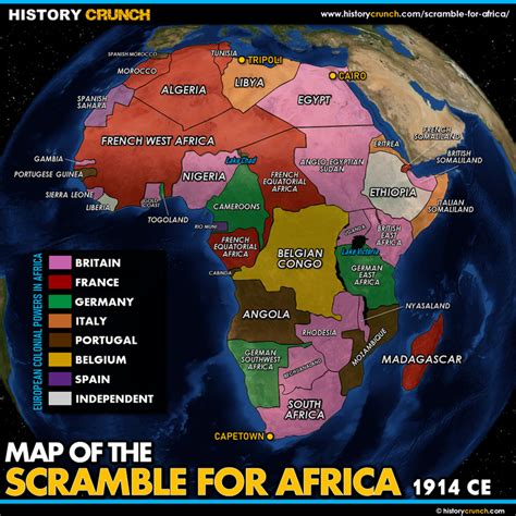 Scramble For Africa Map History Crunch History Articles