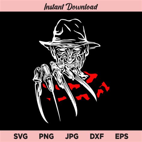 Freddy Krueger Svg Nightmare On Elm Street Svg Png Dxf Cricut Cut