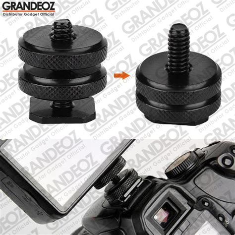 Jual Baut Hotshoe Screw Kotak Tripod Screw Hot Shoe Holder Quick Release Kamera Ring Light