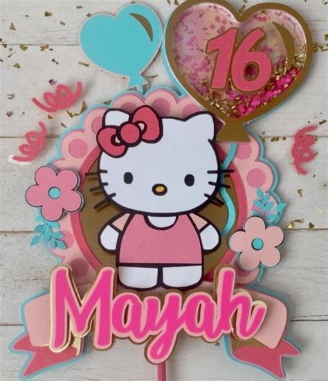 Hello Kitty Cake Topper Hello Kitty Birthday Decorations Hello Kitty