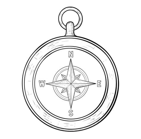 Compass Coloring Pages