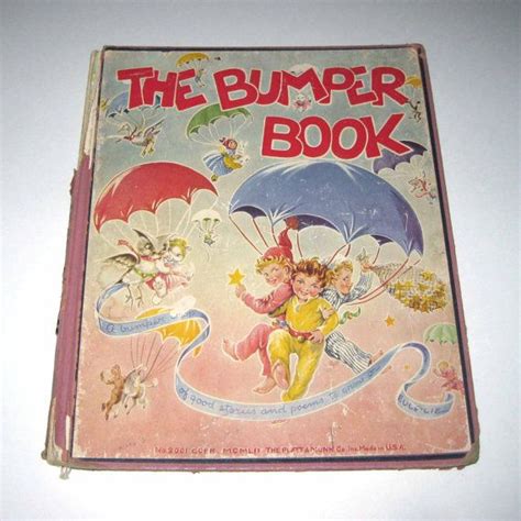 The Bumper Book Vintage 1940s Over Sized Childrens Book Etsy