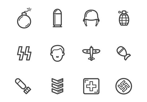 World War 2 Icons 115389 Vector Art At Vecteezy