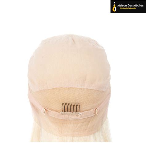 Perruque Naturelle Blonde Longue Platine Cheveux Naturels